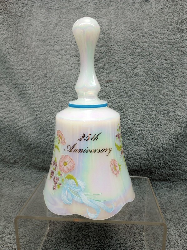 Fenton Glass Bell 25th Anniversary