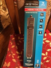 CE TECH 7-Outlet Power Strip Surge Protector with 6 ft. Cord,