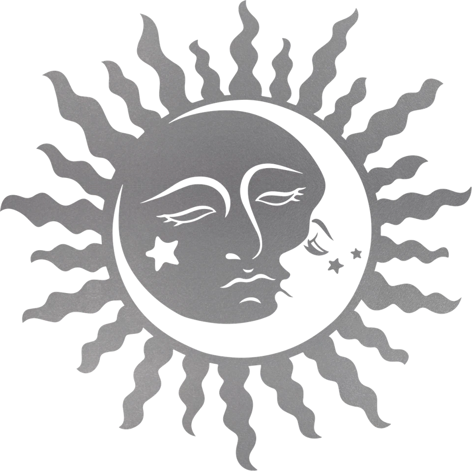 Calcomanía adhesiva Sun Moon Star para automóvil SUV camión computadora portátil tableta parachoques autocaravana remolque Foto 3 de 4