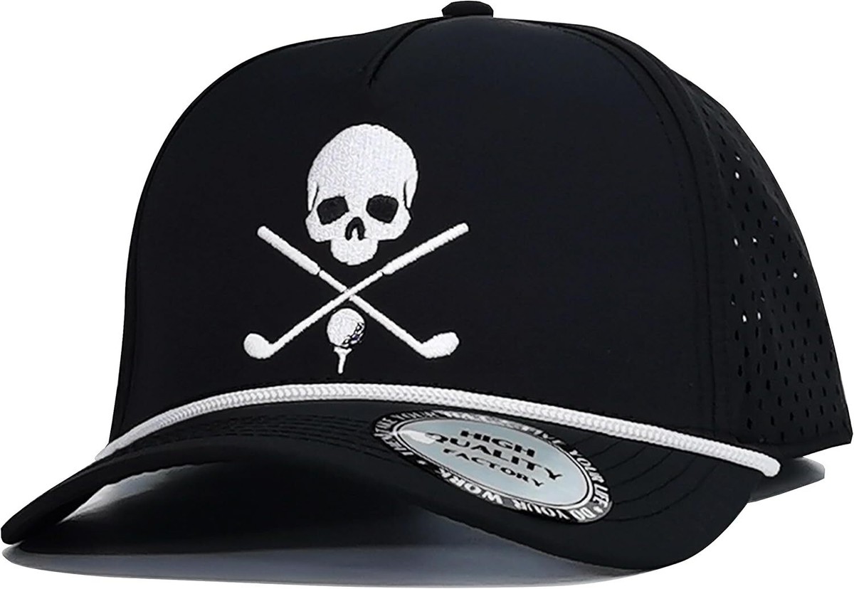 Funny Golf Hats for Men Women,Golf Gifts Skull Baseball One Size,