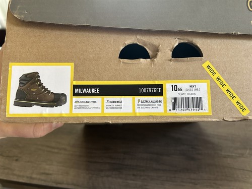 Keen Milwaukee Steel Toe Work Boots Men's Size 10 EE 1007976EE - Picture 7 of 9
