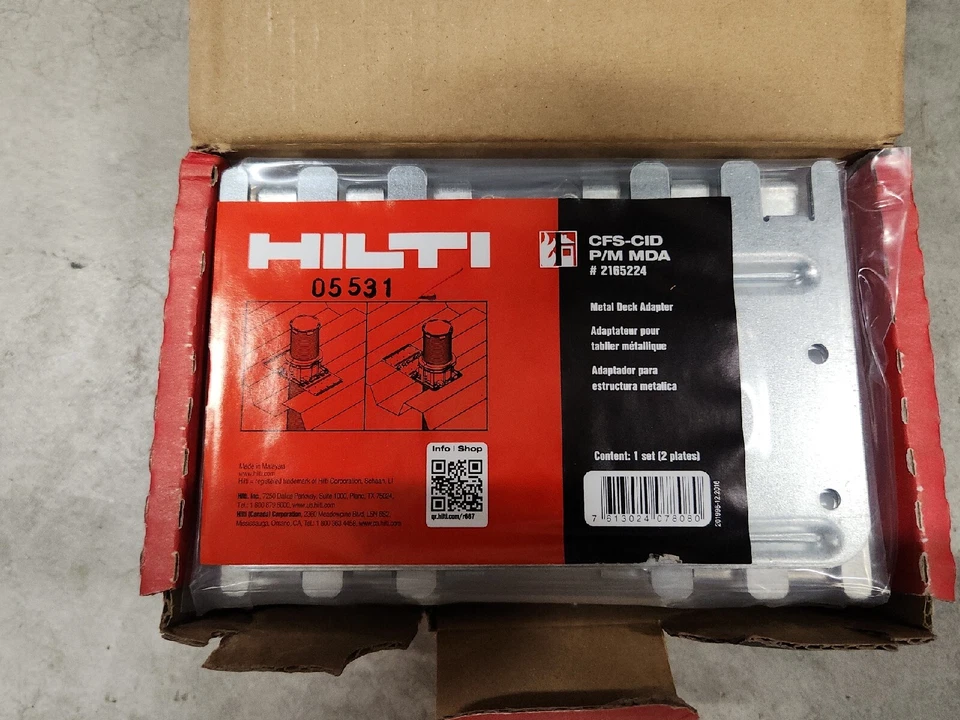 LOTE NUEVO DE 10 (PARES) ADAPTADORES DE CUBIERTA METÁLICA HILTI CFS-CID P/M MDA #2165224. Foto 2 de 4