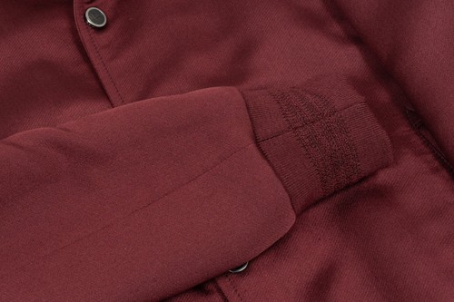 $3800 ISAIA NAPOLI Burgundy Satin Bomber Jacket Wool & Silk 38 US / 48 EU - Picture 7 of 9