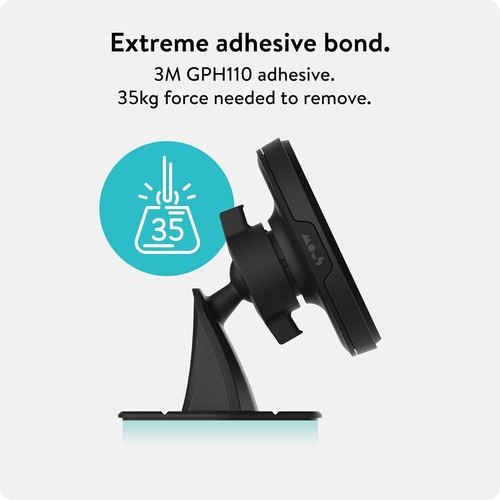 Mous - MagSafe Compatible Dashboard Mount - Phone Car Dash Mount Compatible with - Zdjęcie 3 z 6