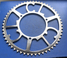 VINTAGE LARGE CHATER LEA 56 TOOTH CHROME CHAINRING,3/32" EXC COND-COULD BE NOS ?