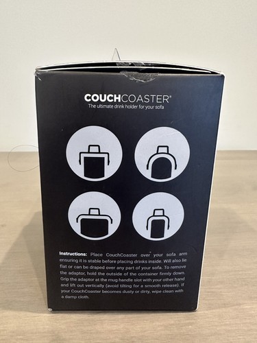 Getränkehalter für Sofa; CouchCoaster; enthält Flaschen-/Dosenadapter; grau - Bild 5 von 7