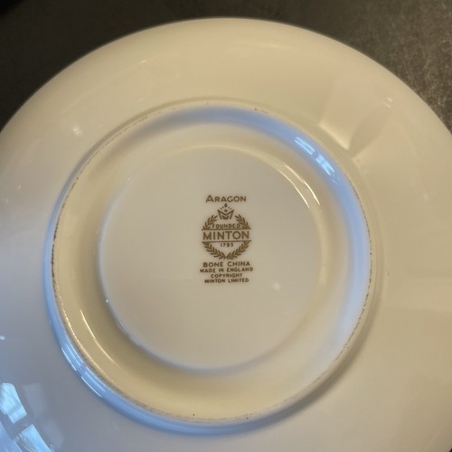 Minton Aragon Tassen & Untertassen 6er Set England Bone China Sehr guter Zustand - Bild 7 von 9