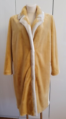 Stand Studio Marianne Zweifarbiger Mantel Aus Faux Fur Teddyjacke Gr. 36