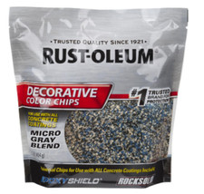 Rust-Oleum 1 lb. Micro chips decorativos de color azul/gris para pintura