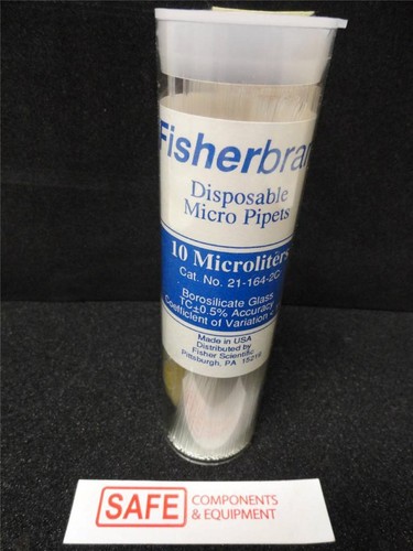 Fisherbrand 10 μL Mikropipetten Orange Code Menge 100 Glas Einweg 21-164-2C A22 - Bild 1 von 3