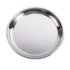 14 In Stainless Steel Roasting Pan, Stainless Steel Heavy Duty Kitchenware Round