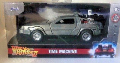 DeLorean DMC (Time Machine) Silver ''Back to the Future Part II'' Jada ships FAST