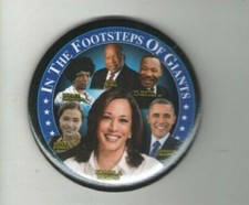 2021 INAUGURATION pin KAMALA Harris pinback OBAMA Shirley CHISHOLM Dr. KING