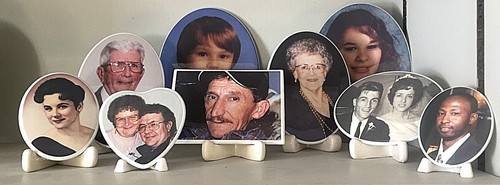 Foto de cerámica de porcelana de 5,15"" x 7"" mausoleo imagen al aire libre cementerio lápida - Imagen 4 de 6