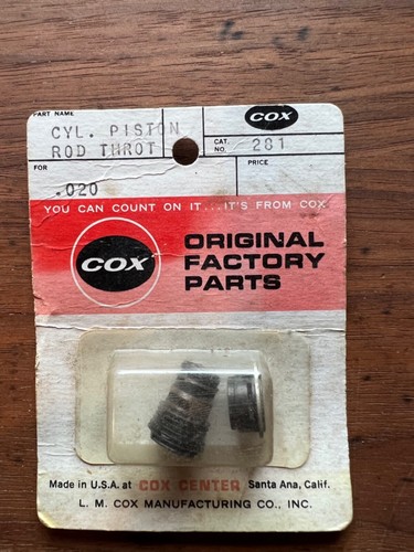 Cox .020 rc piston and cylinder for nitro RC model engine - Picture 2 of 3