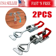 Heavy Duty Steel Toggle Latch Catches Adjustable Lock Clamp For Boxes Case New