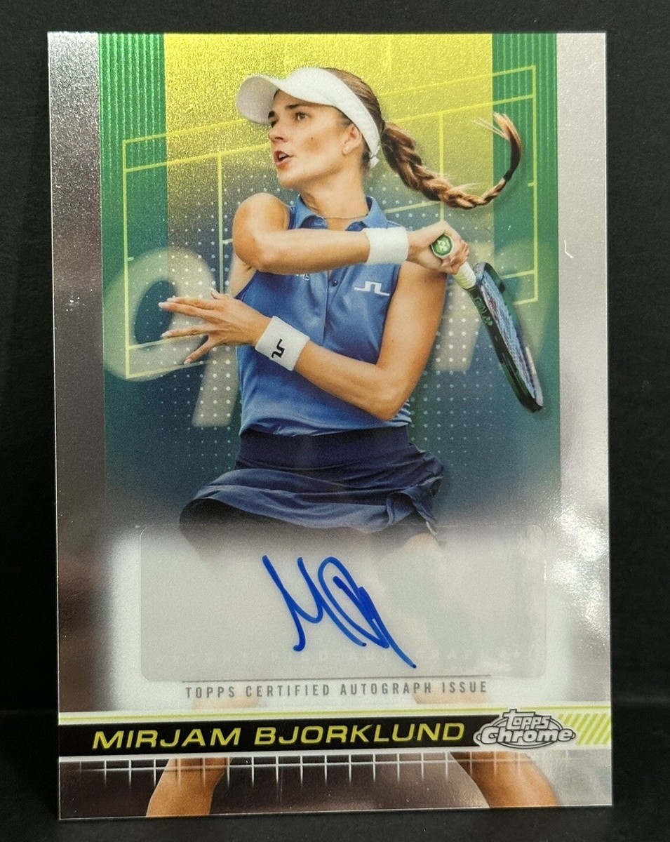 2024 Topps Chrome Tennis Mirjam Bjorklund Base Auto | eBay