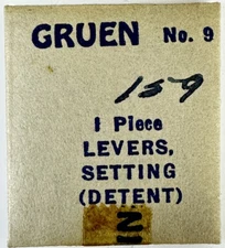 GRUEN #9 EB443 CAL159 SETTING LEVER DETENT FACTORY JEWELER WATCH REPAIR PART  