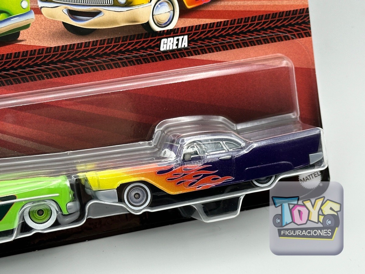カーズー Disney Pixar Cars 2 Pack EDWIN KRANKS & GRETA Metal Series 2023