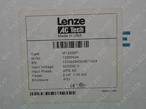 Lenze AC Tech M1220BP Intelligent Drive MC Series 2HP 1.5kW 13309594 MC1000 NEW - Picture 2 of 4