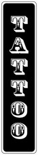 Black Aluminum Weatherproof Road Street Signs Tattoo Home Decor Wall