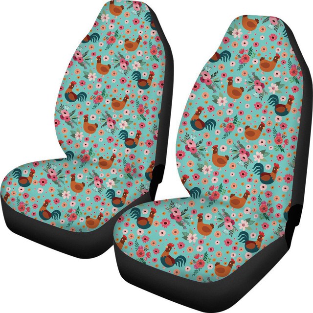 Novelty Chicken Design Car Front Seat Covers Protector Removanle Universal Fit eBay