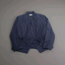 Coldwater Creek Classic Casual Jacket Women's Size Large Blazer Open Front Wrap