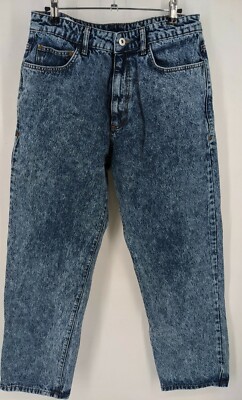 Asos COLLUSION x005 90s Baggy Mom  Jeans  Vintage Wash Blue 34 x 27 