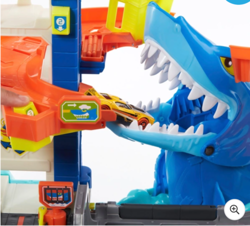 Hot Wheels City Shark Strike Rescue Playset - Racing Race Car Toyset Toys New - Picture 5 of 8