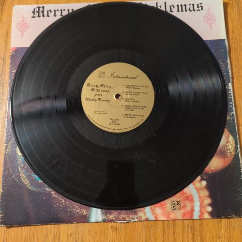 Merry, Merry Micklemas. Vinyl Christmas LP by Mickey Rooney MS-004 - Picture 3 of 4