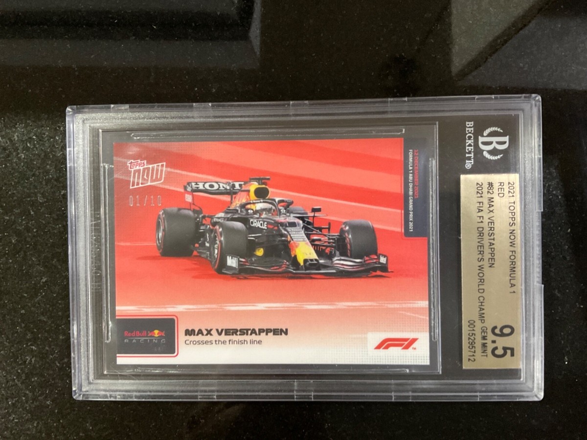 RARE 2021 F1 TOPPS NOW Formula #82 MAX VERSTAPPEN RED 1/10 BGS