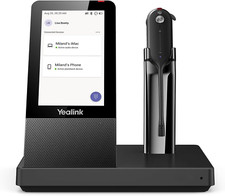 WH67 Wireless DECT Headset Upgrade,Teams Certified,Compatible with Desk Phone, P