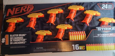 NERF Alpha Strike Stinger SD-1 Blasters Pack of 8