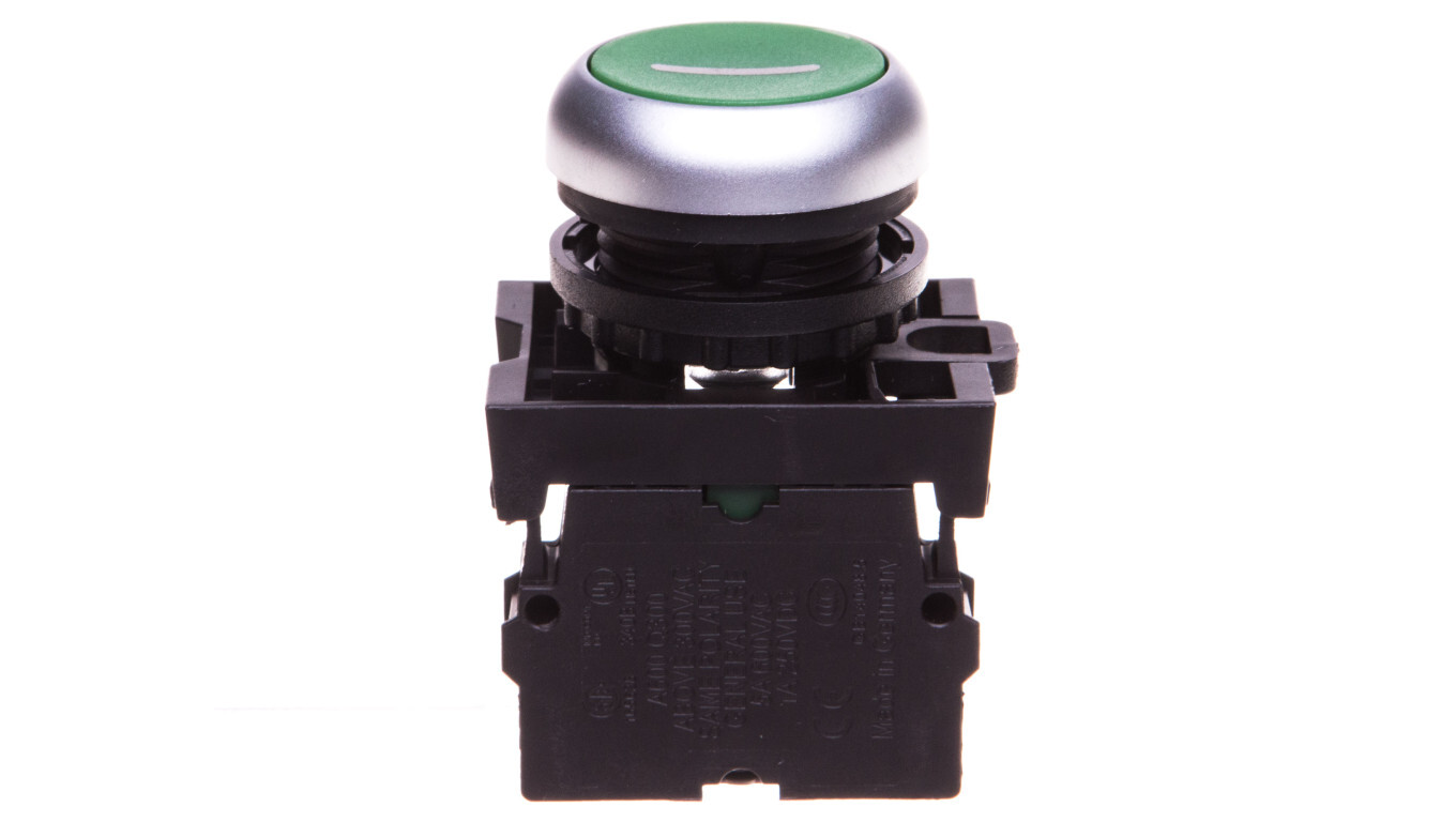 Control button 22mm green spring return 1Z M22-DG-X1 / K10 216512 /T2UK