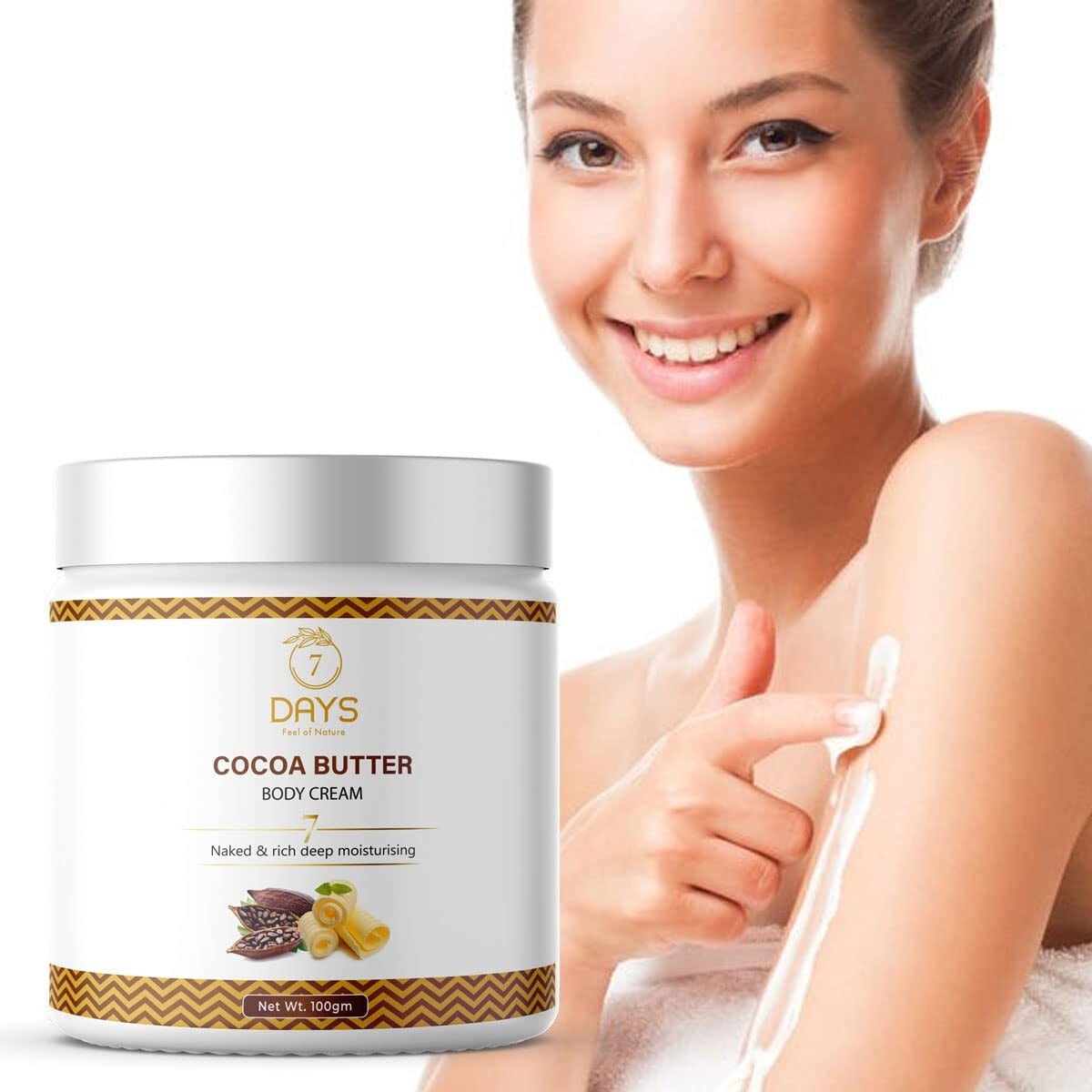 Men Women Cocoa Butter Body Cream for Dry Skin 100ml