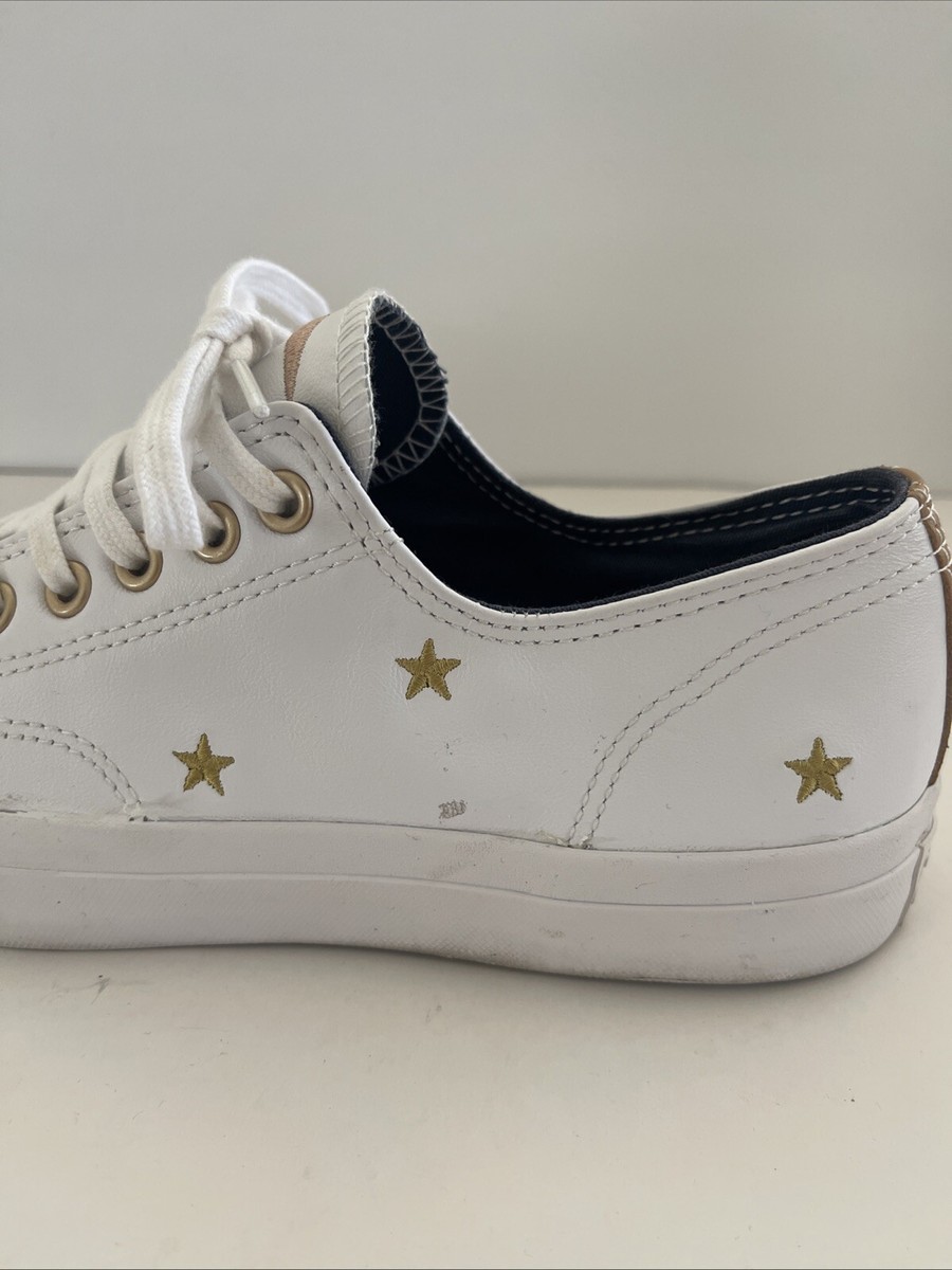靴 CONVERSE JACK STAR GOLD SUEDE 28cm CONVERSE STAR & BARS (JACK STAR) GOLD SUEDE（本革）ジャック