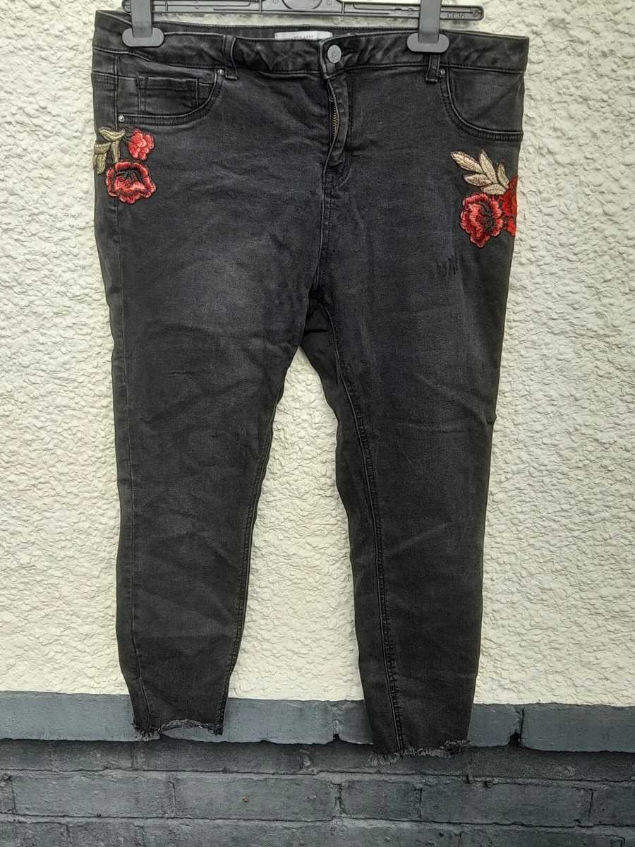 New look embroidered jeans shop
