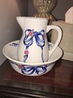 Vintage FTD 6" Bowl With Pitcher Flower Design Made In Thailand/China — photo 1