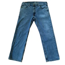 Levi Strauss Jeans Mens 38 x 30 Blue Denim Relaxed Fit Gold Straight Leg