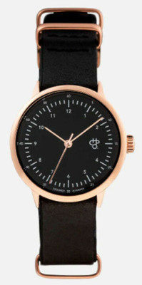 Chpo Brand Watch Armbanduhr Uhr Harold Mini Black Rose Gold Black Vegan & PETA
