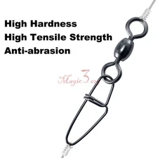 Fishing Ball Bearing Snap Swivels 15-158Lb Lure Connector Freshwater Saltwater