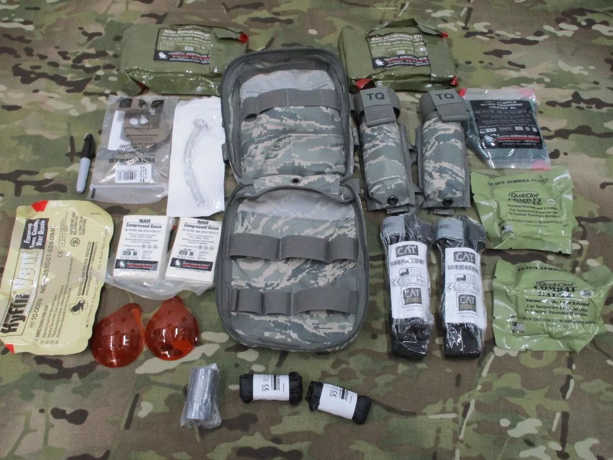 USGI USAF JFAK Joint First Aid Kit IFAK Complete 2 NAR CAT G7