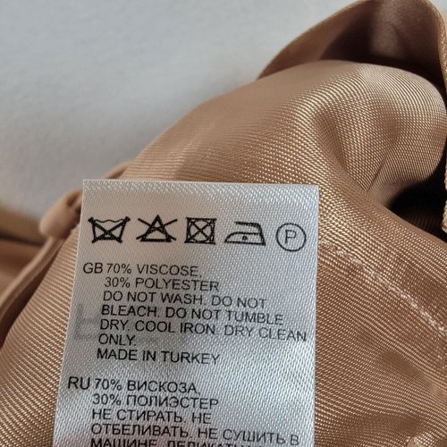 Pantalone donna Reiss Ember Career taglia 6 rosa salmone corpcore vita alta - Foto 4 di 11