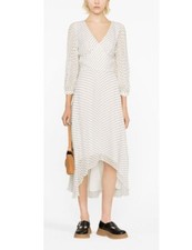 NWT $598 Polo Ralph Lauren Bridgetta Polka Dot Hi-low Cocktail Dress 8