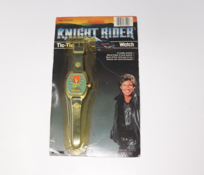 New 1982 Rare Knight Rider Watch Tic-Tic Sealed MOC David Hasselhoff Vintage NOS