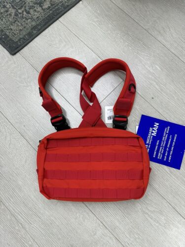 Junya Watanabe Man Chest Body Bag Crossbody | Red | CDG 100% Authentic RRP £600 - Picture 1 of 16