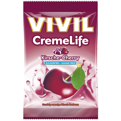 VIVIL Creme Life hard candies: CHERRY Flavor -Sugar free- FREE SHIPPING