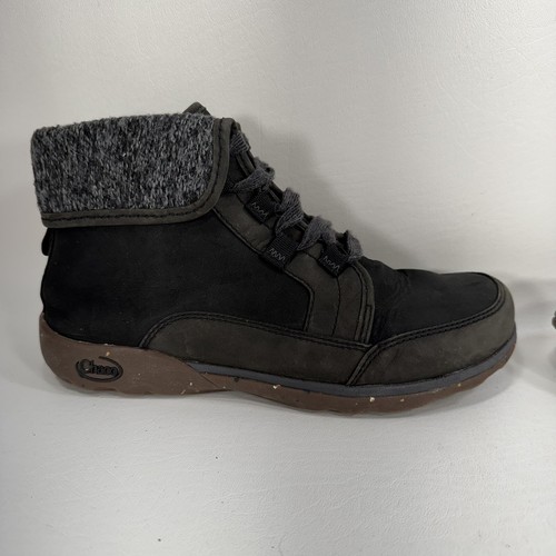 Chaco Barbary Women’s Black Leather Lace-Up Ankle Boots Size 8.5 M JCH199800 - Picture 6 of 12