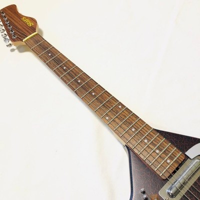 Star's Guitar Electric Sitar Red Crack Color | eBay