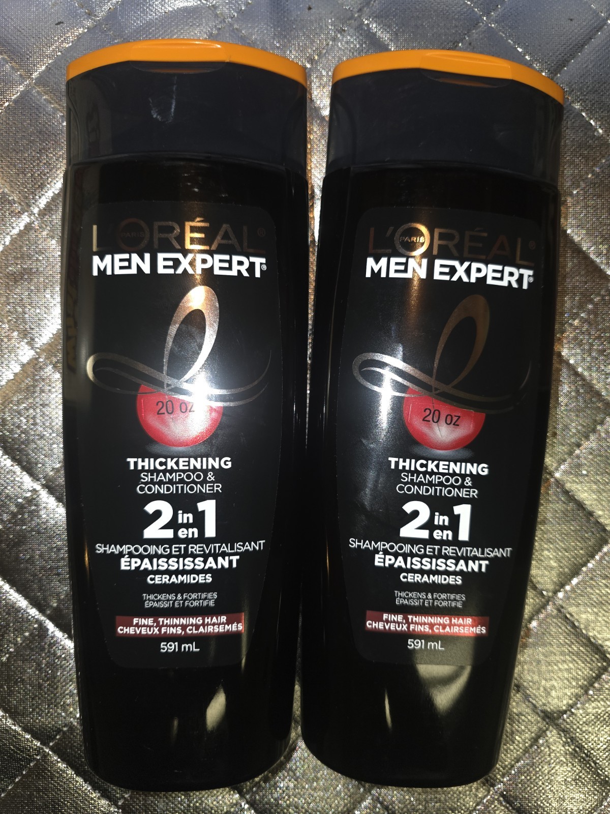 L'Oreal MEN Expert Thickening 2-in-1 Shampoo and Conditioner 591ml x4